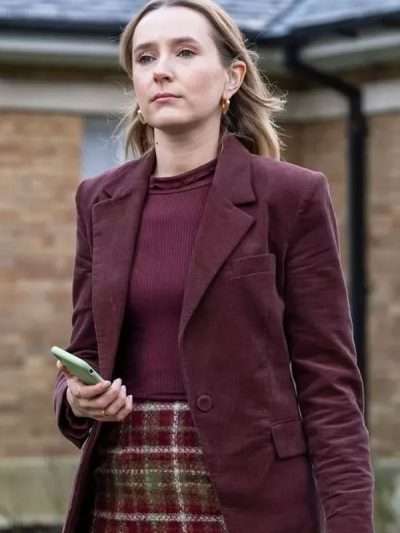 Shop Rose Ayling-Ellis Code Of Silence 2025 Maroon Blazer