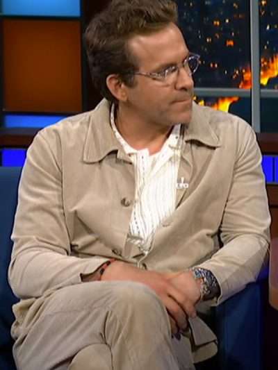 Shop Ryan Reynolds NYC 2025 Beige Corduroy Jacket