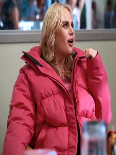 Senior Year Rebel Wilson Pink Hooded Jacket