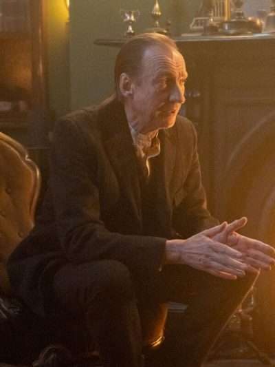 Buy Sherlock & Daughter S01 David Thewlis Black Wool Coat