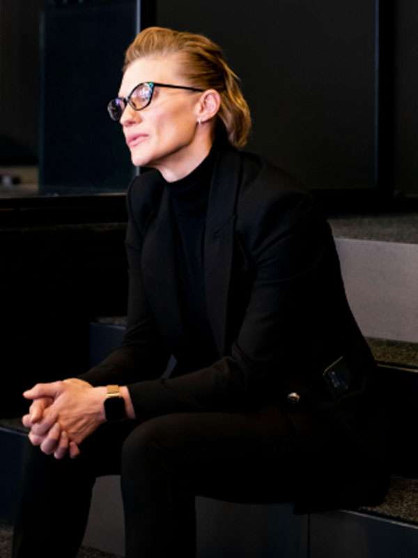Shop Fight or Flight 2025 Katee Sackhoff Black Blazer