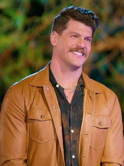 Buy Battle Camp 2025 Taylor Lewan Brown Leather Jacket