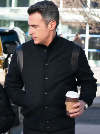 Shop FBI S07 Stuart Scola Black Bomber Jacket
