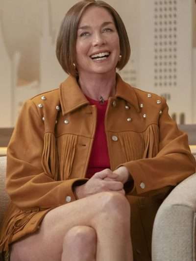 Julianne Nicholson Hacks S04 Brown Fringe Jacket