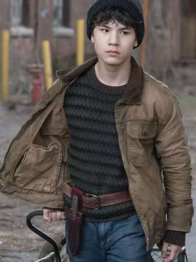 Shop Hershel Rhee The Walking Dead Dead City 2025 Brown Jacket