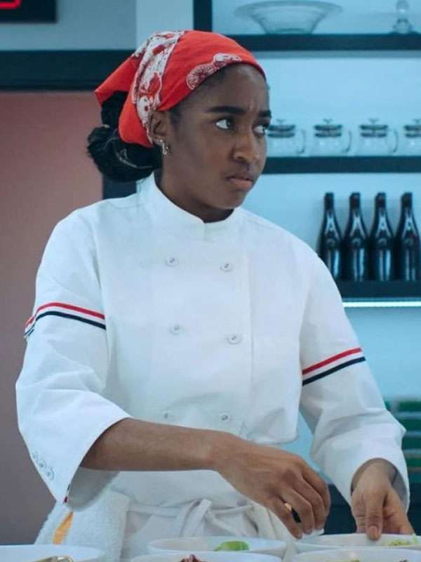 The Bear TV Series Thom Browne White Chef Jacket