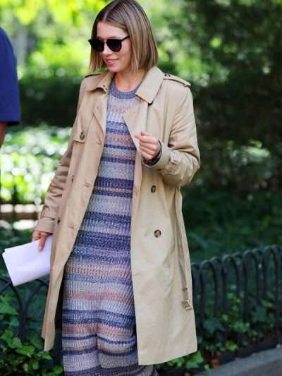 Get Now The Better Sister 2025 Jessica Biel Beige Trench Coat