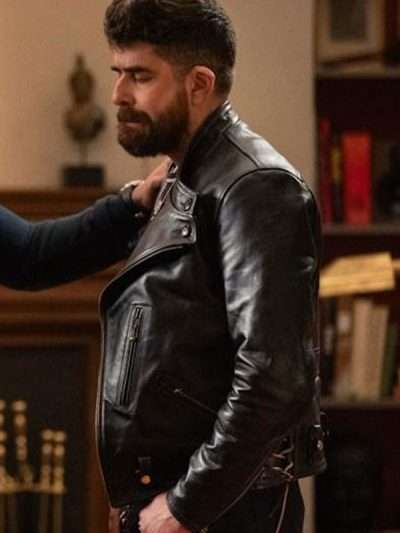 Adam Goldberg The Equalizer S05 Black Leather Jacket