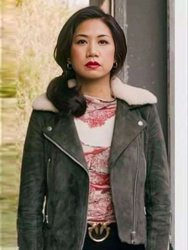 The Equalize S02 Melody 'Mel' Bayani Gray Suede Leather Jacket
