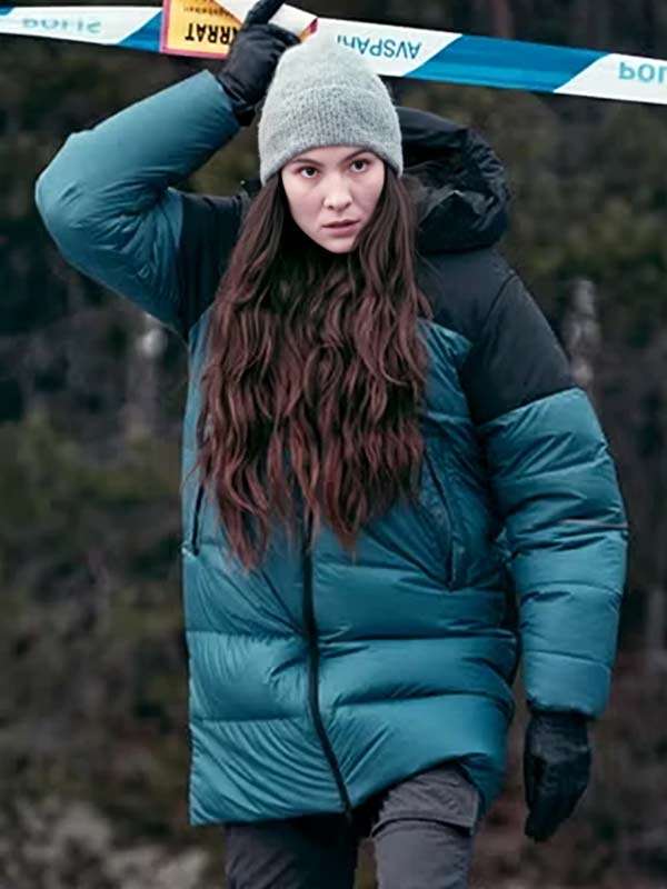 Glaskupan Season 01 lejla Blue and Black Hooded Jacket