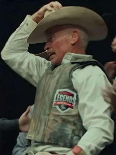 Shop The Last Rodeo 2025 Neal McDonough Black Leather Vest