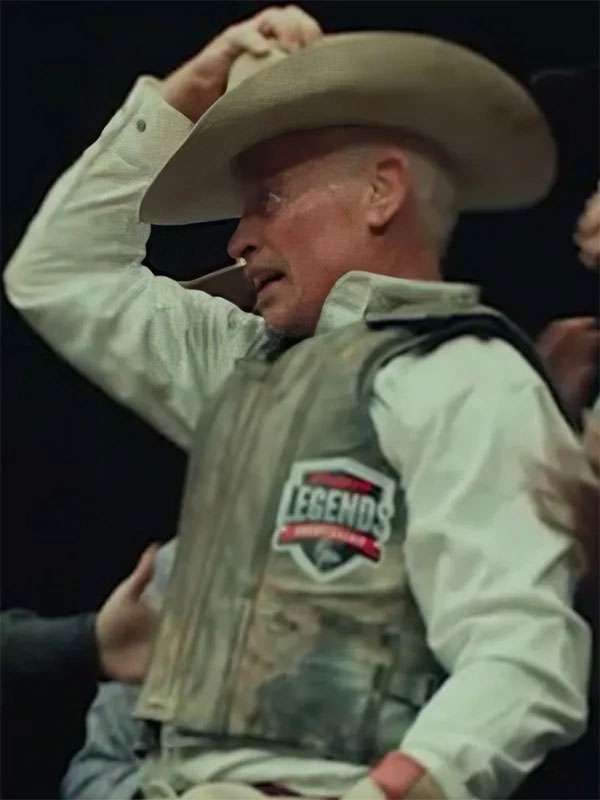 Shop The Last Rodeo 2025 Neal McDonough Black Leather Vest