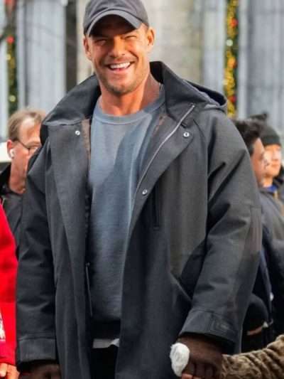 The Man with the Bag Alan Ritchson Black Jacket