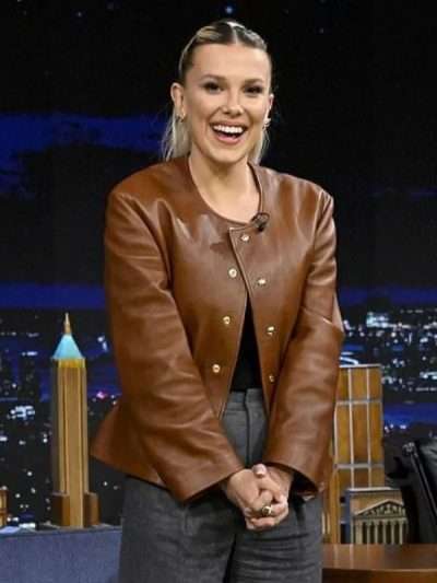 Buy Millie Bobby Brown Leather Jacket
