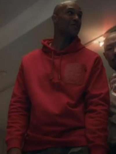 Your Friends and Neighbors 2025 Nick Brandes Red Hoodie