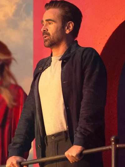A Big Bold Beautiful Journey 2025 David Blue Suede Leather Jacket