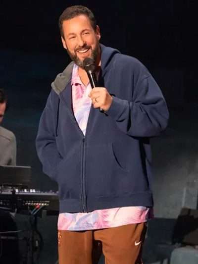 Adam Sandler Love You Bergie Collectibles Blue Hoodie
