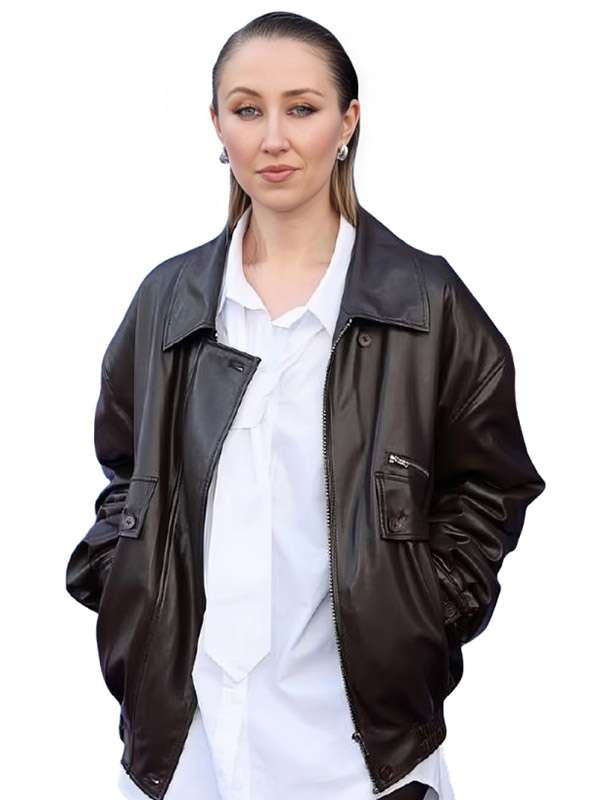 Adolescence S01 Briony Ariston Black Leather Jacket