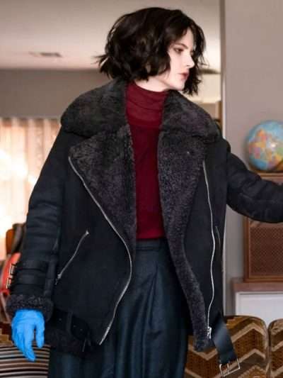 Law & Order Organized Crime Jet Slootmaekers Black Shearling Jacket