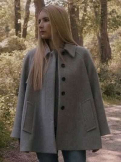 Shop Anna Victoria Alcott American Horror Story Grey Jacket