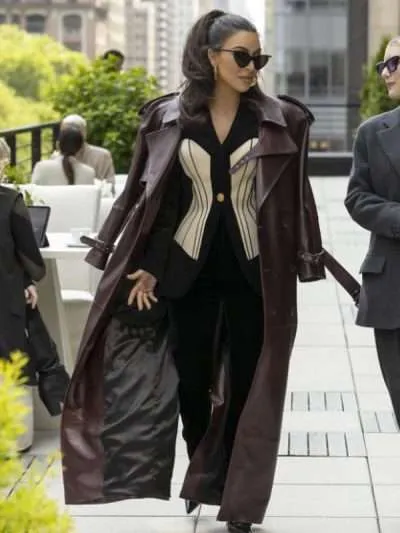 Buy American Horror Story S12 Kim Kardashian Leather Coat