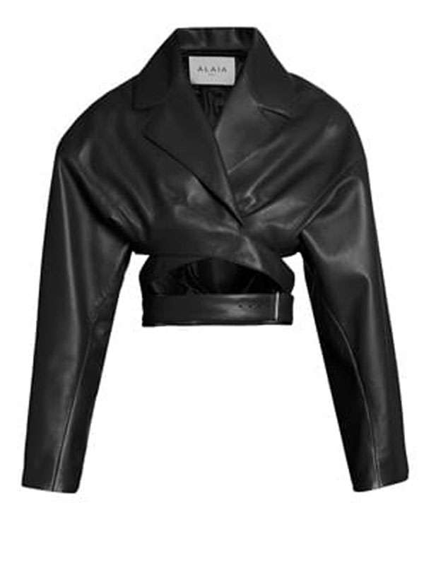 American Horror Story Siobhan Corbyn Black Wrap Leather Jacket