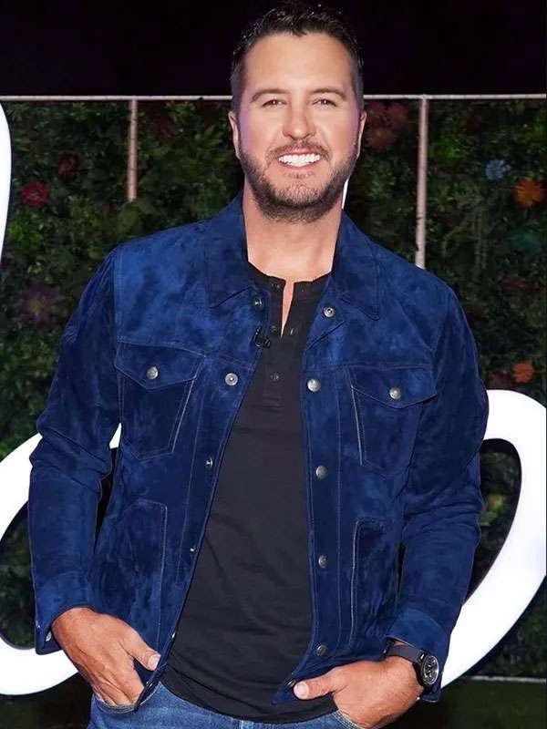 Luke Bryan American Idol 2025 Blue Easter Jacket