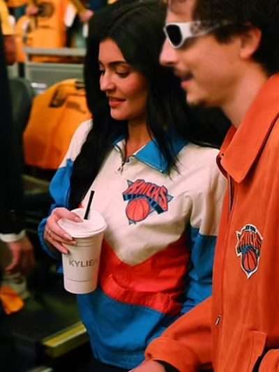 American Model Kylie Jenner Knicks Game Jacket