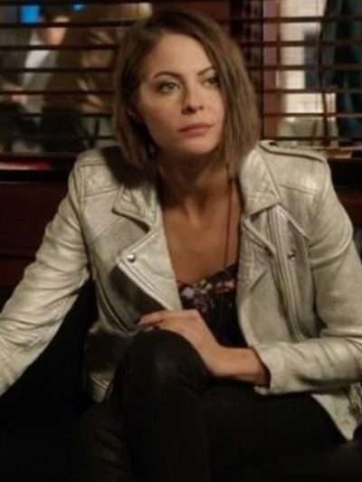 Arrow S04 Thea Queen Silver Leather Jacket