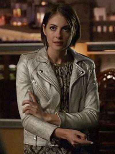 Thea Queen Arrow S04 Silver Leather Jacket