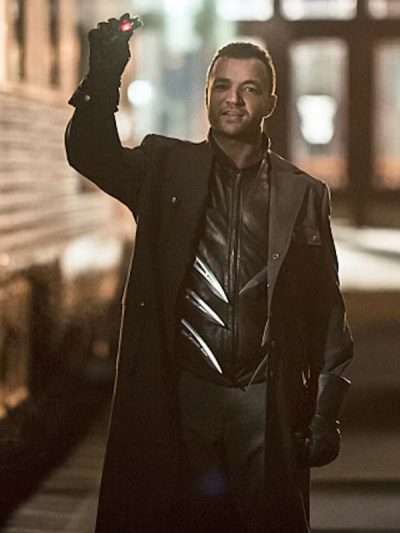 Arrow S05 Black Coat Captain Boomerang Black Trench Coat