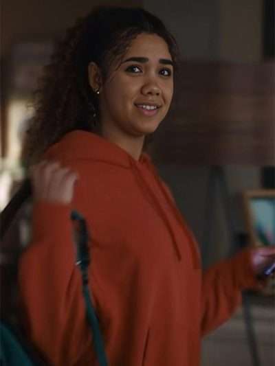 Movie Back in Action McKenna Roberts Red Hoodie