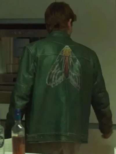 Alberto Olmo Bad Influence 2025 Green Leather Jacket