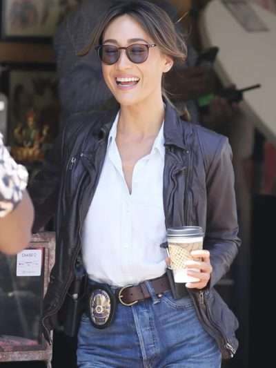 Ballard S01 Renée Ballard Black Leather Jacket