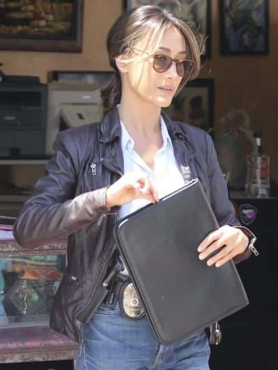 Ballard 2025 Maggie Q Black Leather Jacket