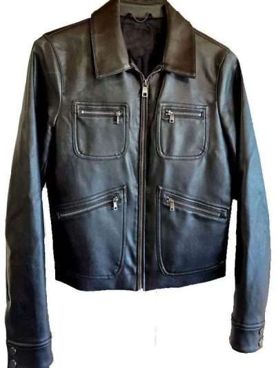 Beth Riesgraf The Great Train Job Black Leather Jacket