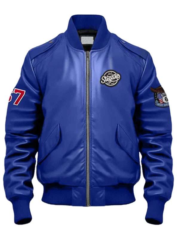 Route 67 Bomber Leather Jacket