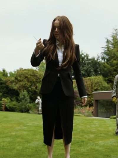Buy Emma Stone Bugonia Black Blazer