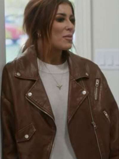 Buy Chelsea DeBoer Down Home Fab 2025 Brown Leather Jacket