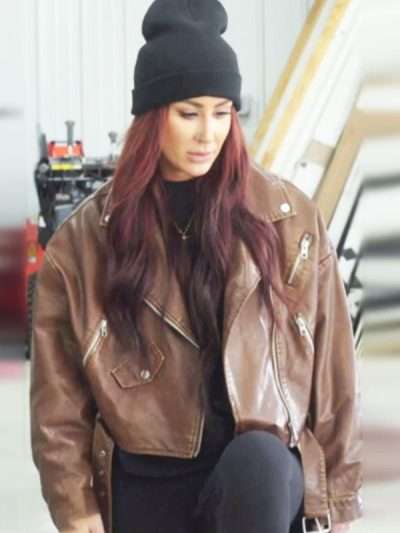 Shop Chelsea DeBoer Down Home Fab S03 Brown Leather Jacket