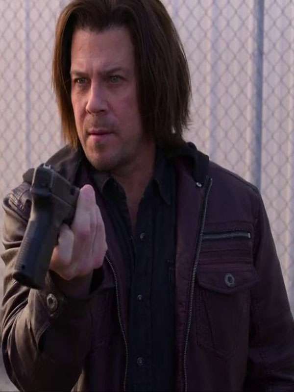 Christian Kane Leverage Redemption S01 Maroon Leather Jacket