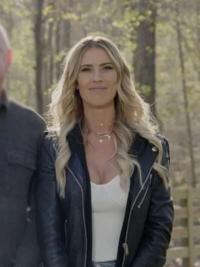 The Flip Off S01 Christina Shop Hall Black Leather Jacket