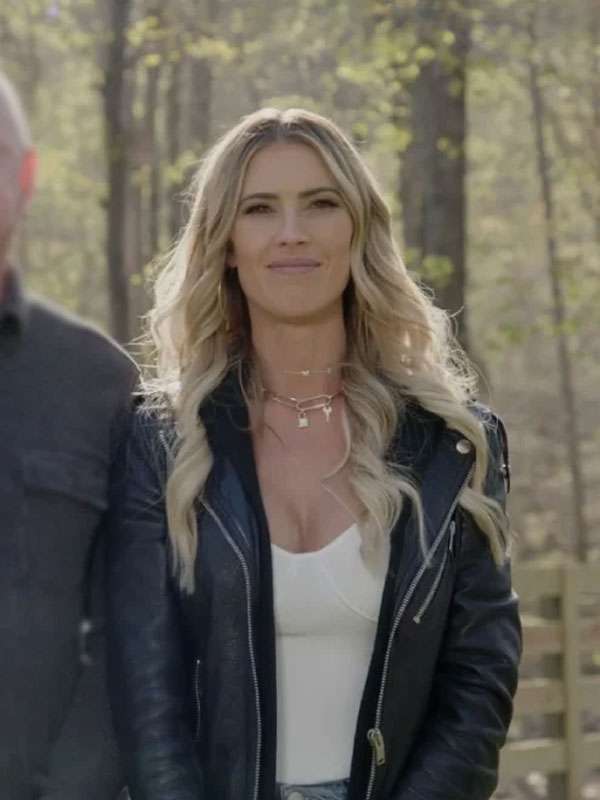 The Flip Off S01 Christina Shop Hall Black Leather Jacket