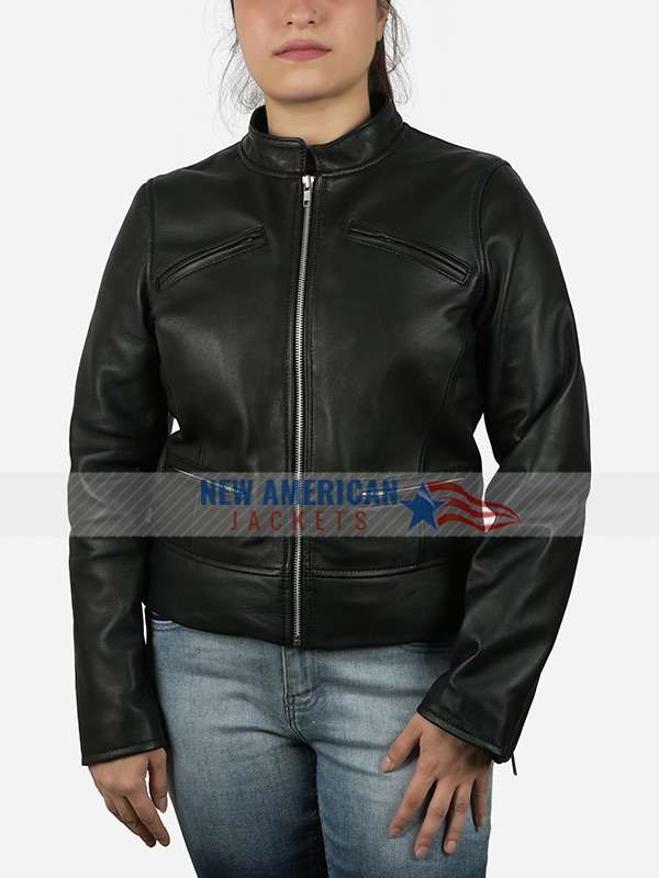 Tennis Player Coco Gauff Black Jacket