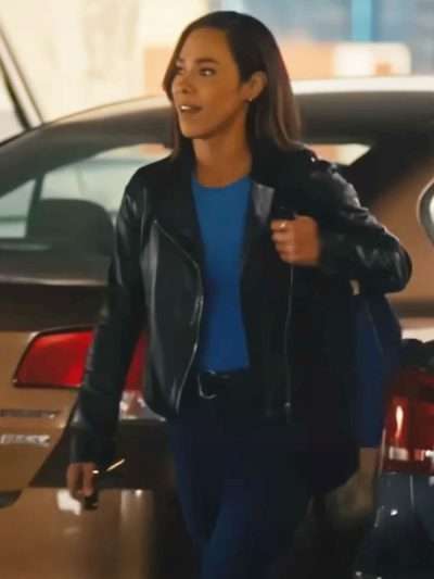 Shop Amber Oliveras Countdown Black Leather Jacket