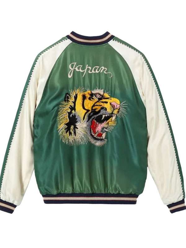 Daniel Craig Netflix Tudum 2025 Tiger Print Bomber Jacket