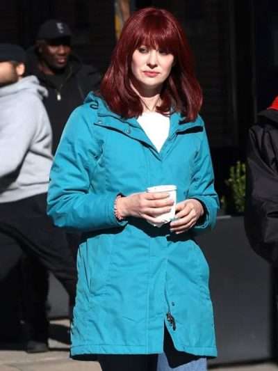 Daredevil: Born Again 2025 Deborah Ann Woll Blue Cotton Jacket