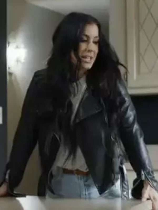 Down Home Fab S01 Chelsea DeBoer Black Biker Jacket