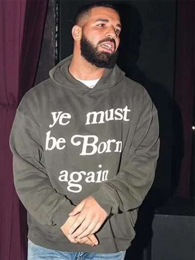 Drake Ye Must Be Born Again Gray Pullover Hoodie