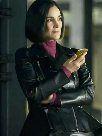 FUBAR 2025 Greta Nelso Black Leather Jacket